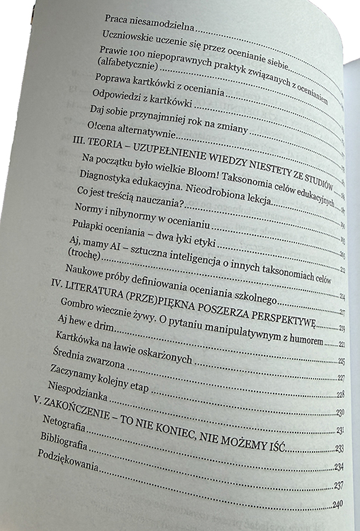 O!Cena w szkole. Nieodrobione lekcje Od przepisów do sztuki oceniania - obrazek 4